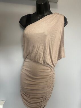 Foreign exchange taupe and black dress size small